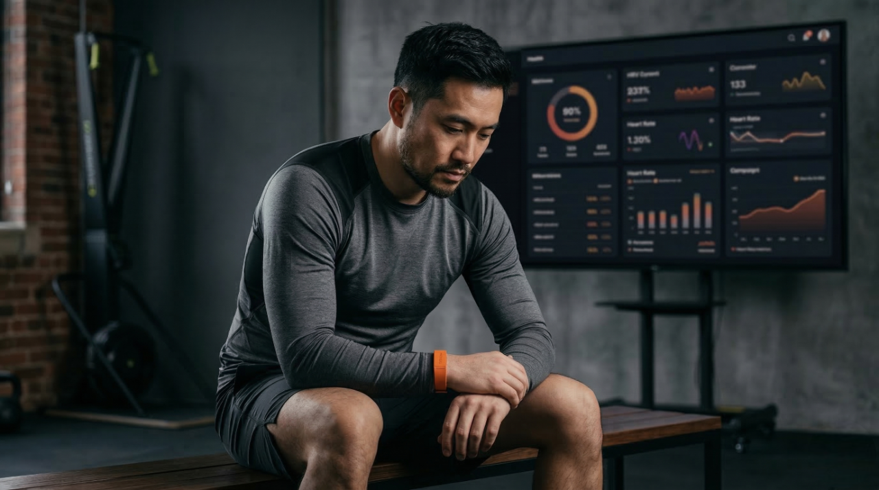 Athlète qui suit sa récupération sportive avec le tracker OnPulse