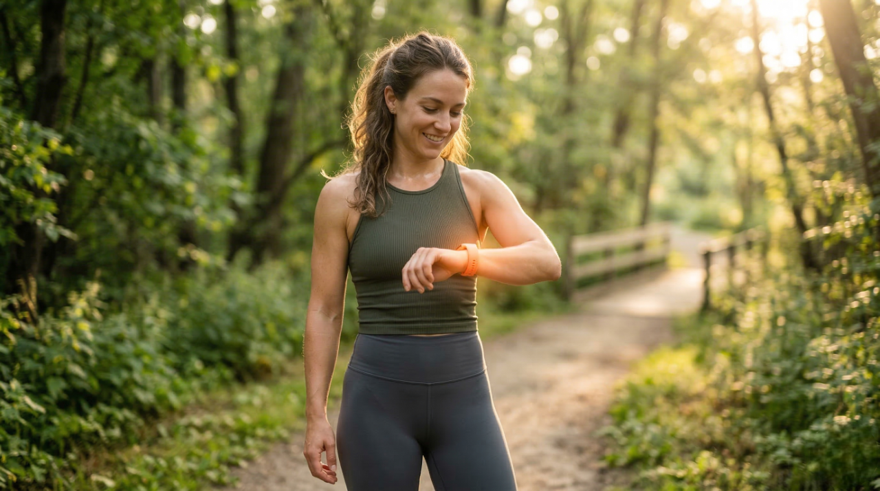 Femme sportive qui suit son cycle et ses performances avec OnPulse