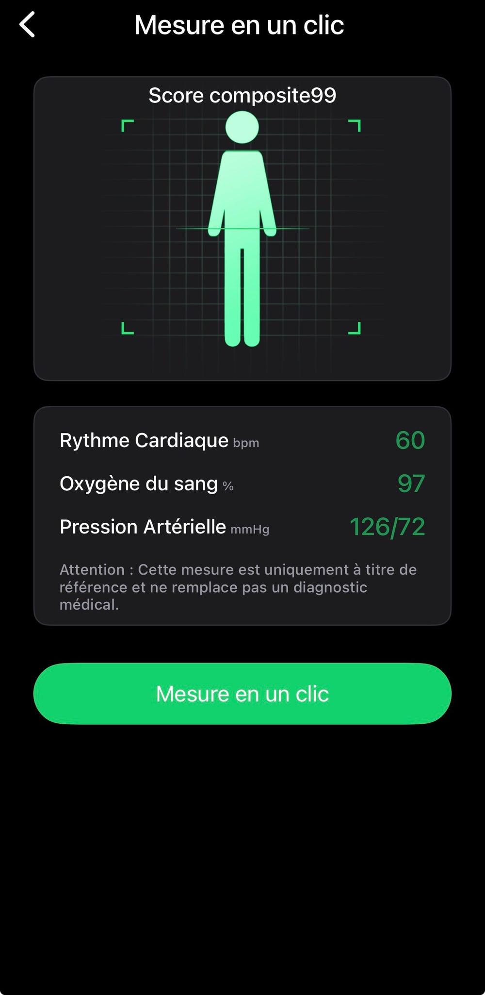 Mesure rapide 1 clic