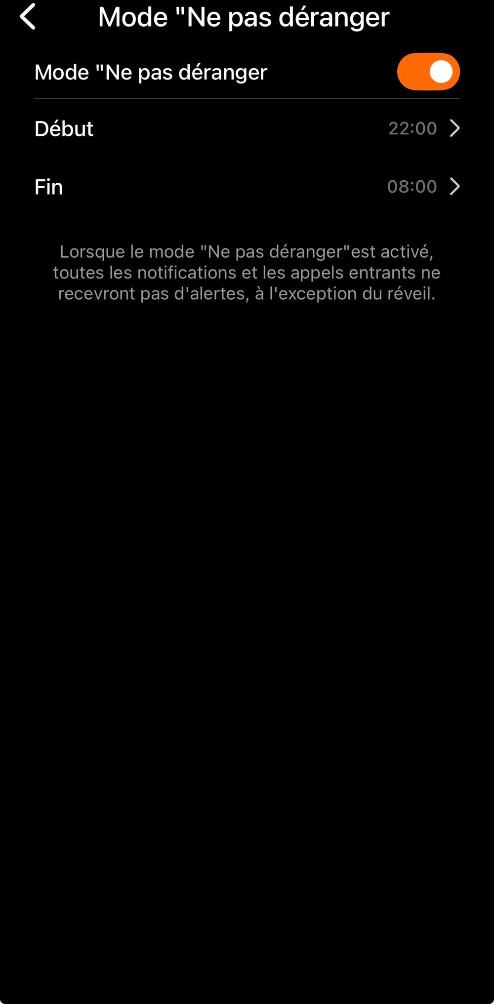 Mode Ne pas déranger