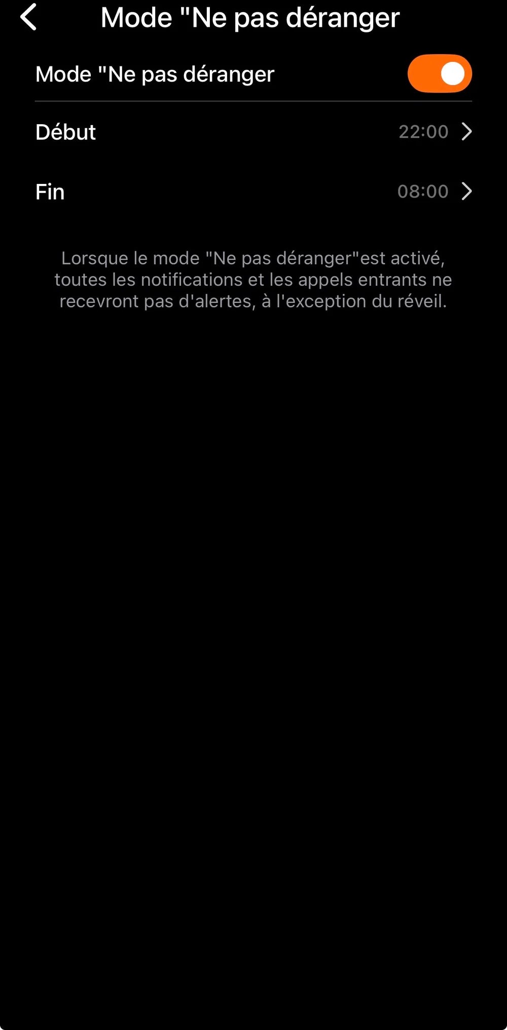 Mode Ne pas déranger